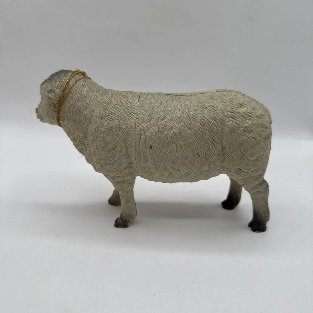 Lot of 2 Vintage Imperial‎ Sheep & Goat Farm Animal 1986 Plastic Toys Figurines